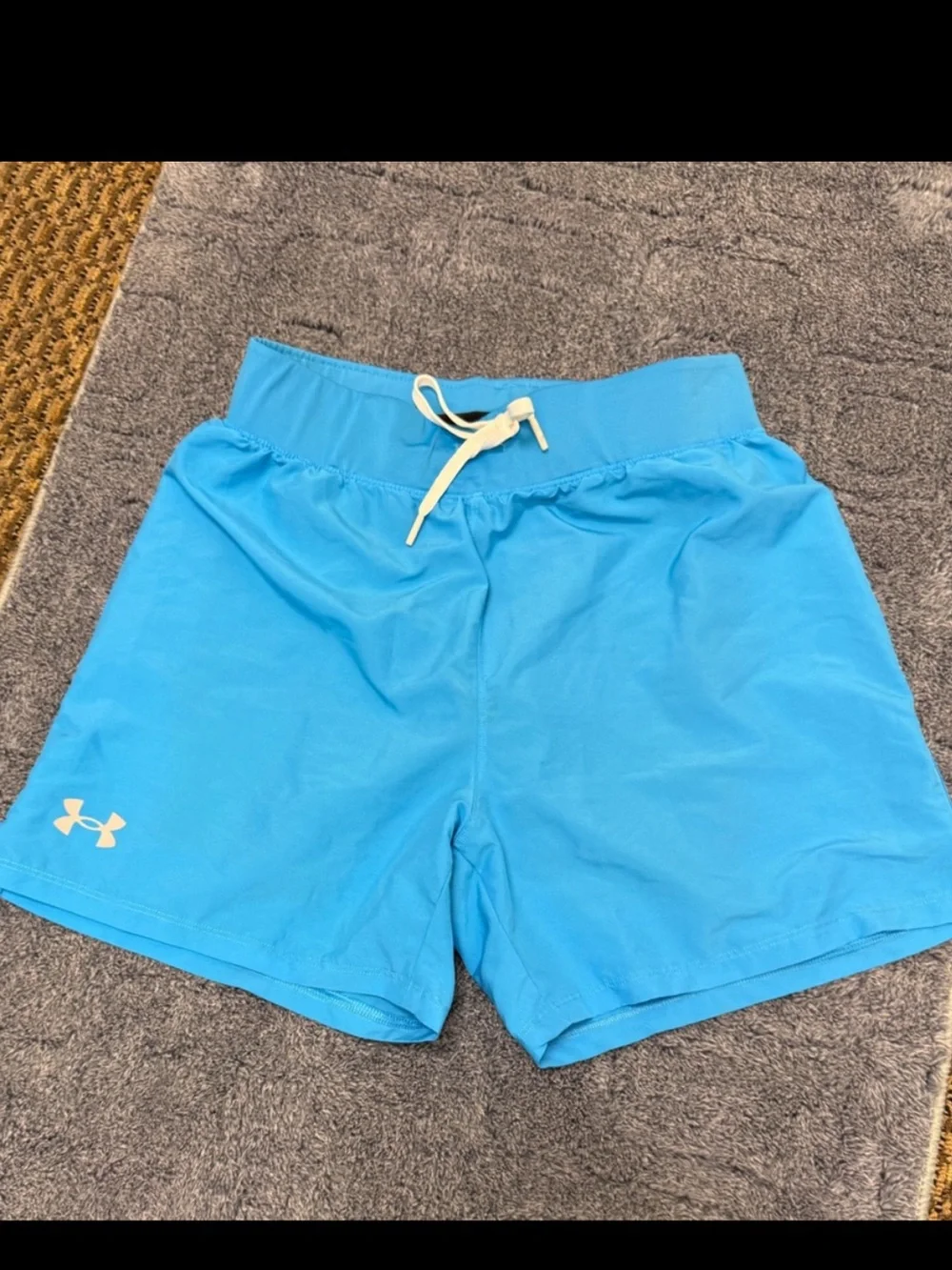 3/$25 ✨ Under Armour Men’s Tech 7” SpeedPocket Lined Shorts Blue Small